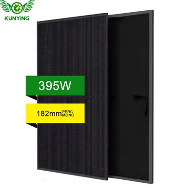 KUNYING 395W 400W 405W 410W 415W PERC Monocrystalline Half-cut Cell PV Module Full Black Solar Panels