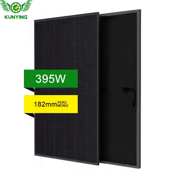 KUNYING 395W 400W 405W 410W 415W PERC Monocrystalline Half-cut Cell PV Module Full Black Solar Panels